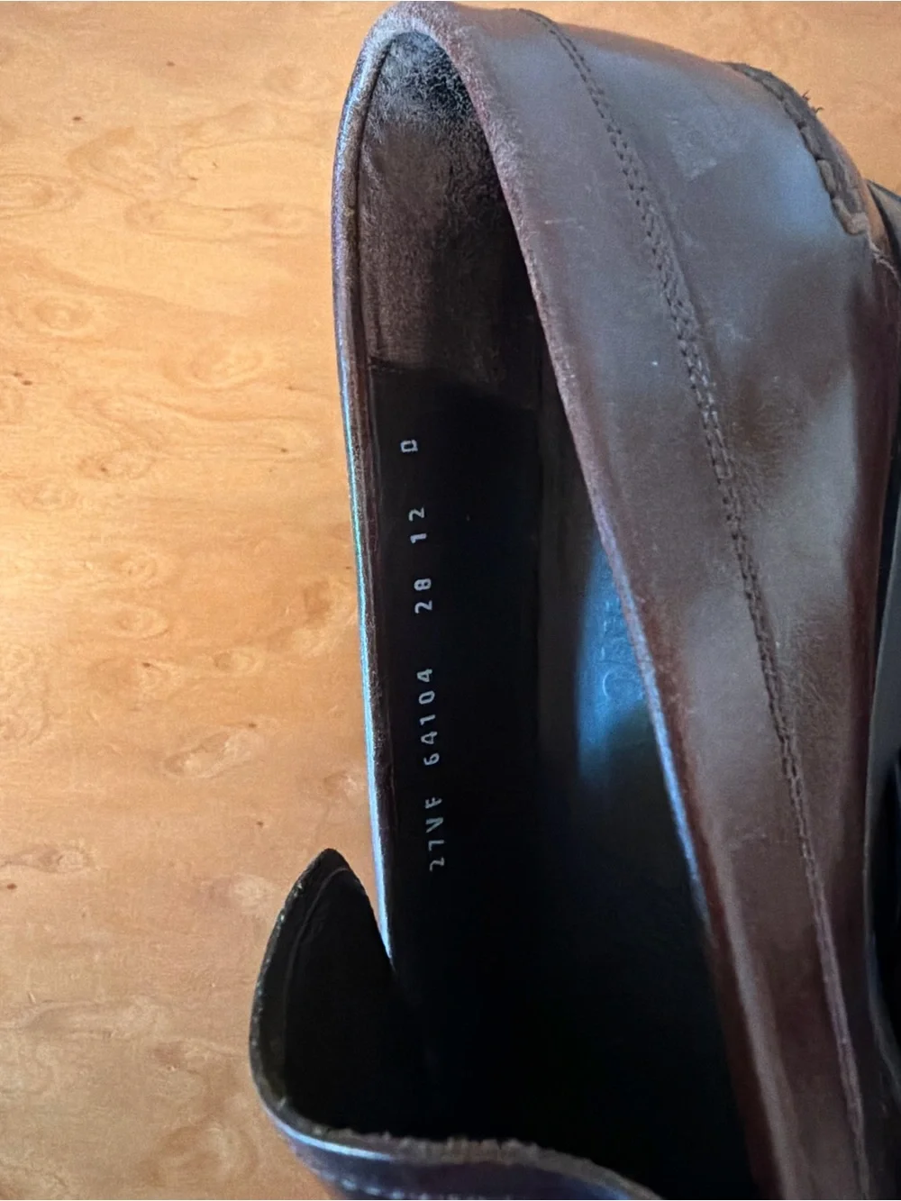 Salvatore Ferragamo Dark Brown Leather Slip-On Loafers